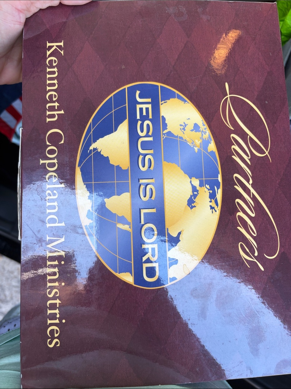 Kenneth Copeland Ministries 'Jesus Is Lord' Collector Box - Burgundy & Gold